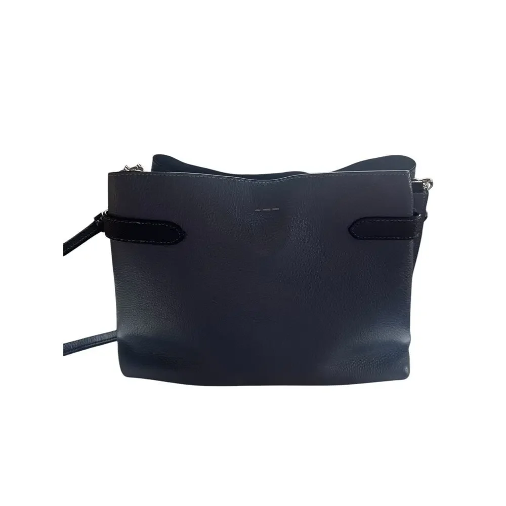Coach CH188 Hanna Shoulder Bag Pebble Leather Crossbody Washed Chambray Blue